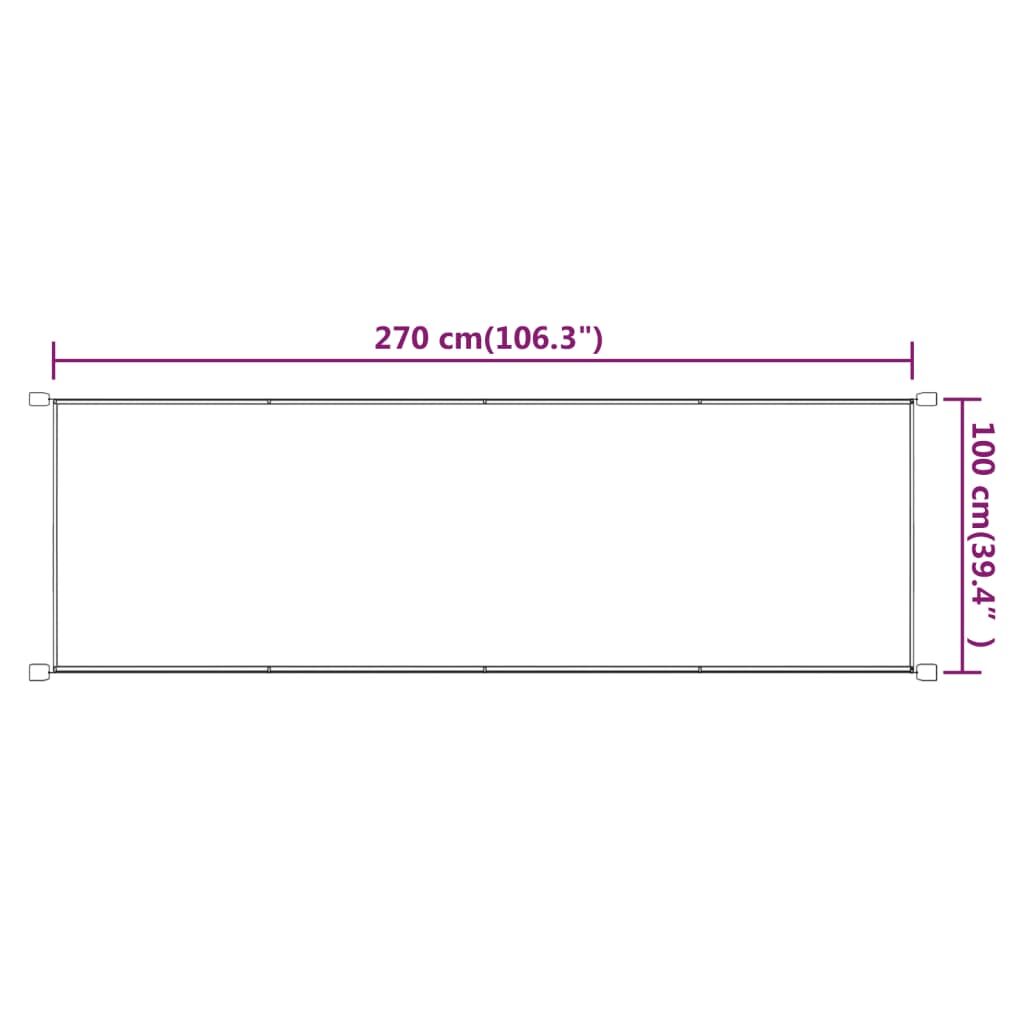 Vidaxl Toldo Vertical Tela Oxford Azul 100x270 Cm_2