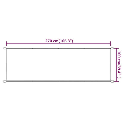 Vidaxl Toldo Vertical Tela Oxford Azul 100x270 Cm_2