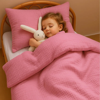 Funda Nórdica De Algodón Bio Rosa_1