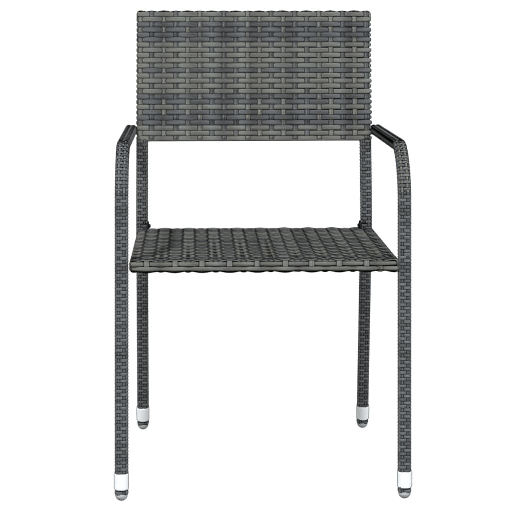 Vidaxl Juego De Comedor De Jardín 5 Piezas Gris_3