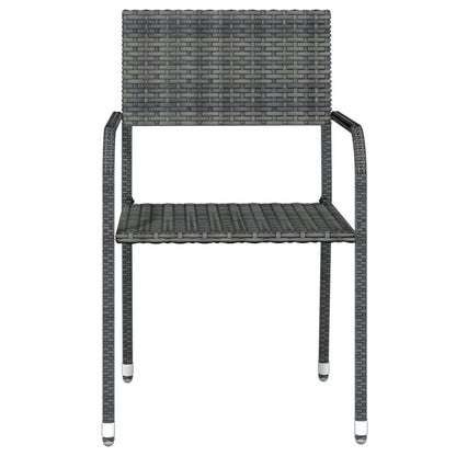 Vidaxl Juego De Comedor De Jardín 5 Piezas Gris_3