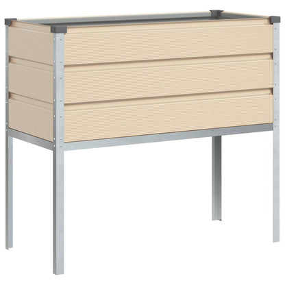 Jardinera Marfil 100 X 45 X 90 Cm Acero Galvanizado_5