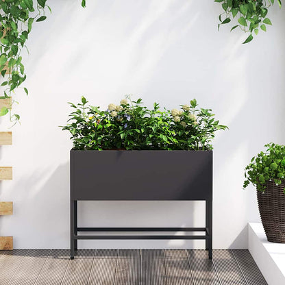 Jardinera Elevada Negro 60 X 26 X 45 Cm Acero_1