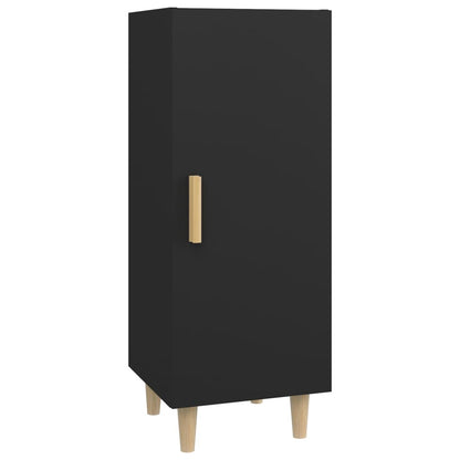 Aparador De Madera Contrachapada Negro 34,5x34x90 Cm / Vetonek_1