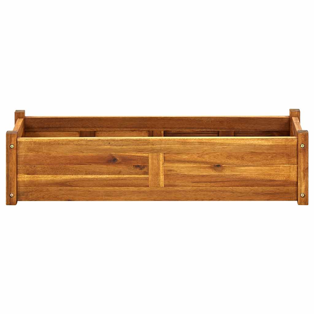 Arriate De Madera De Acacia 100x30x25 Cm_3