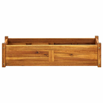 Arriate De Madera De Acacia 100x30x25 Cm_3