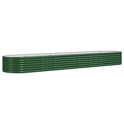 Jardinera Arriate Acero Galvanizado Verde 368x80x36 Cm_0
