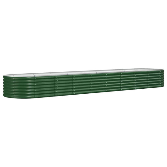 Jardinera Arriate Acero Galvanizado Verde 368x80x36 Cm_0