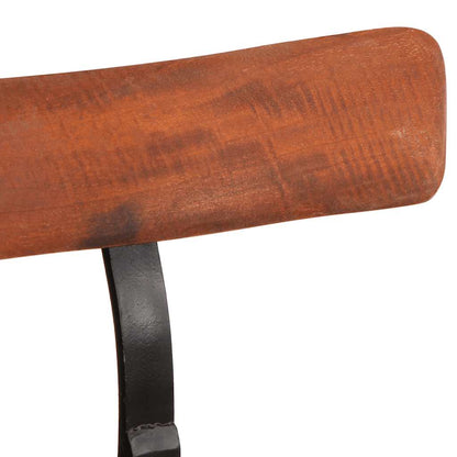 Taburetes De Barra 2 Uds 49x43x103 Cm Madera Maciza De Mango_3