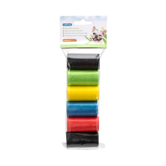 Sacos biodegradáveis ​​para cocó 6 rolos - 90 sacos Nobleza