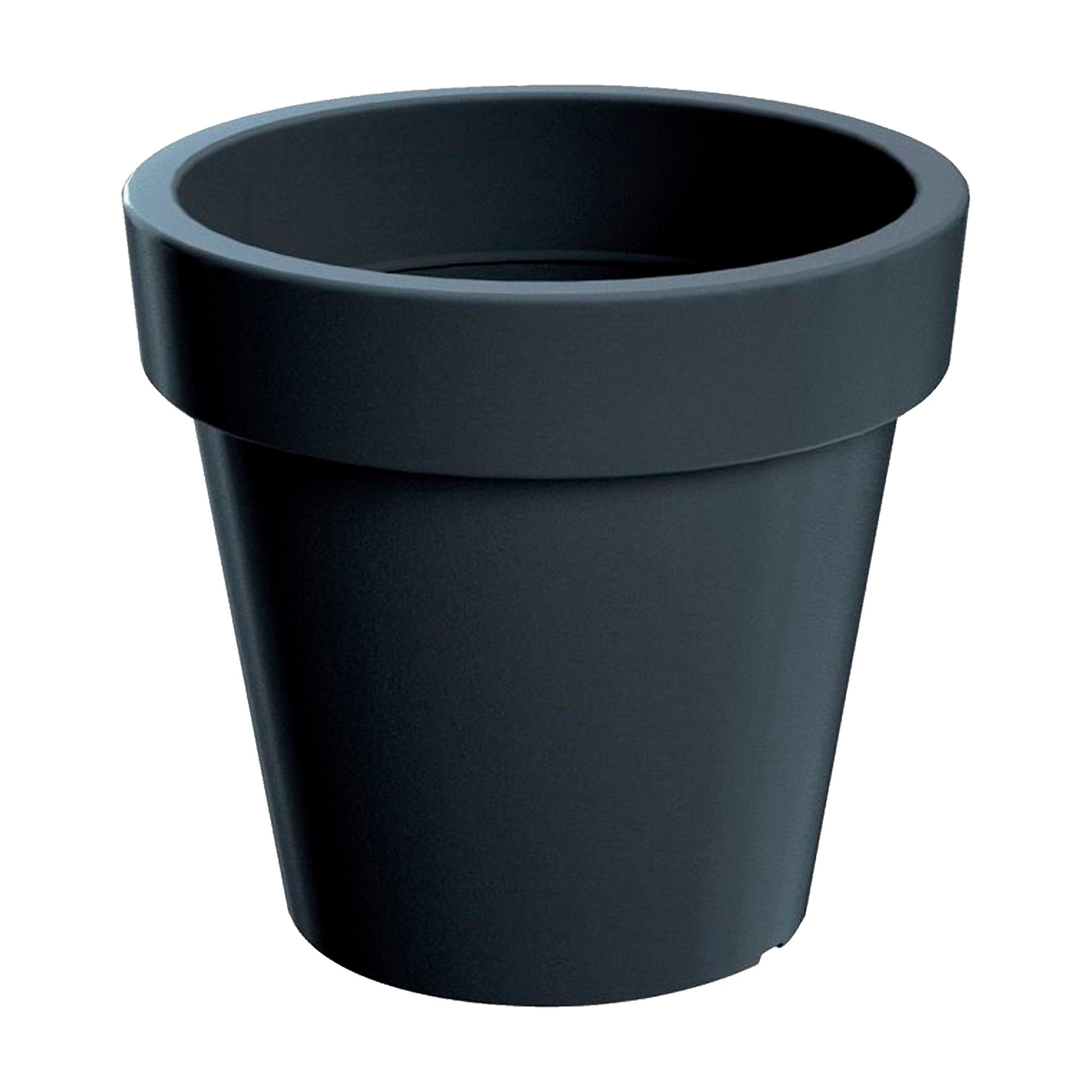 Maceta Lexo Round 92l., Dimensiones (mm) 600x600x550, Color Antracita