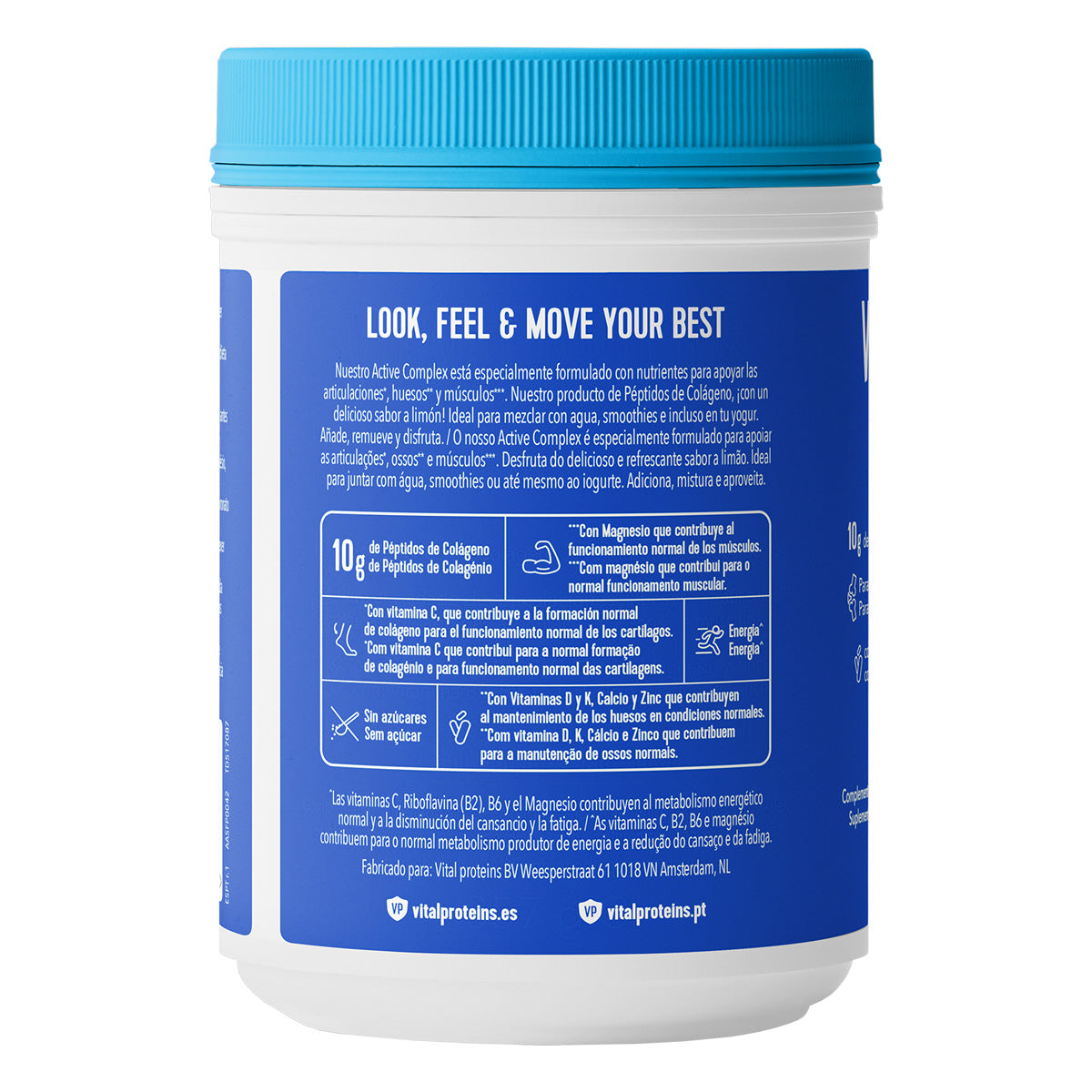 Complexo Ativo Colagénio Limão Proteínas Vitais 357 g