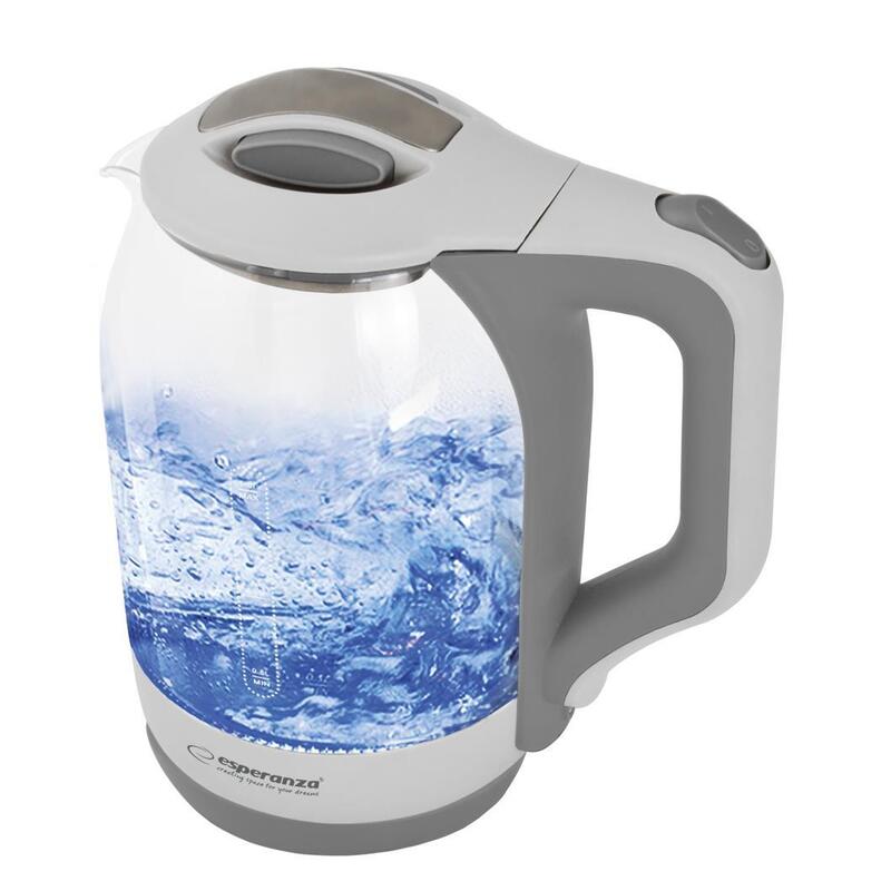 Hervidor De Agua Esperanza Ekk025w 1.7 L Blanco, Multicolor 1500 W_0