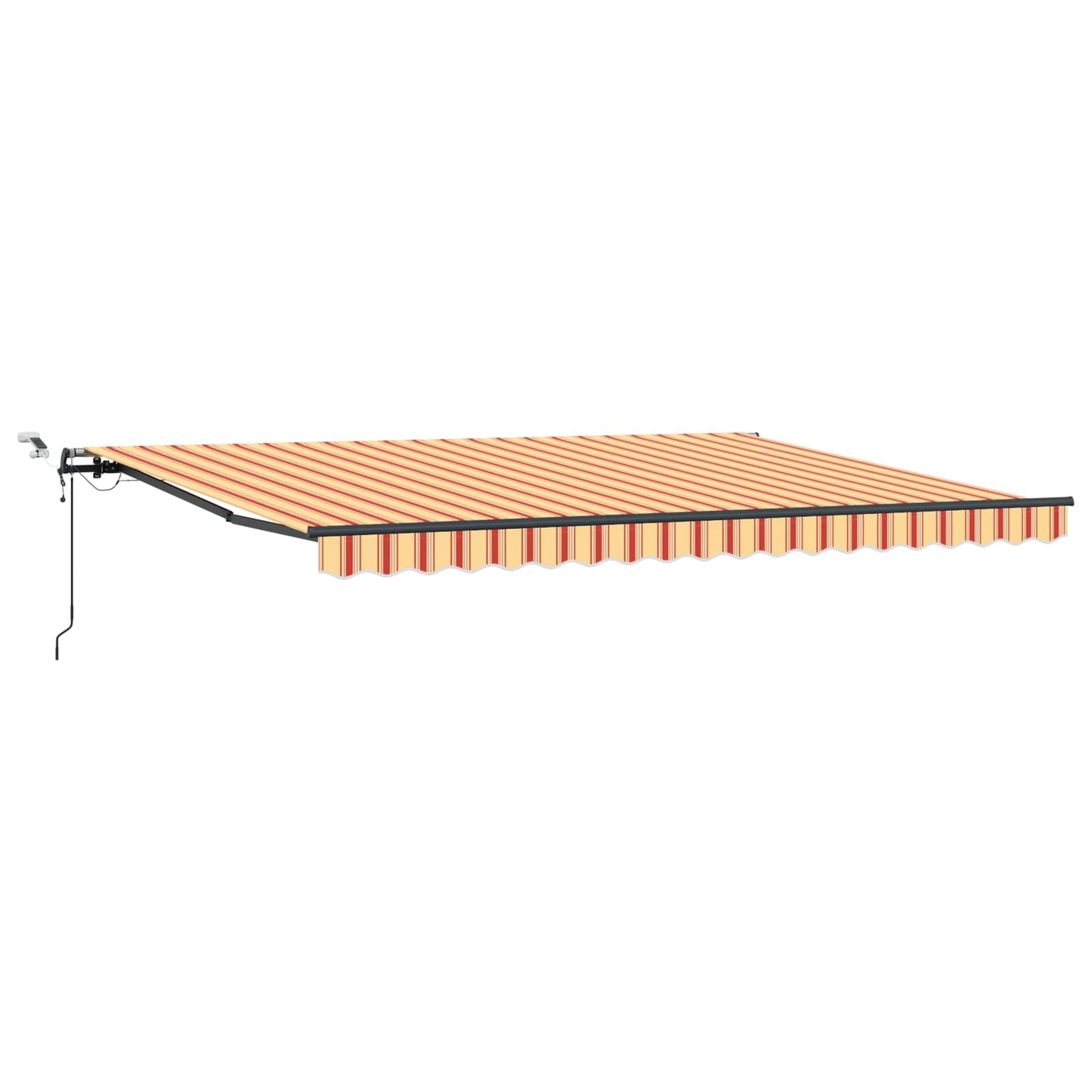 Toldo Retráctil Amarillo Y Naranja 450 X 300 Cm Poliéster_0