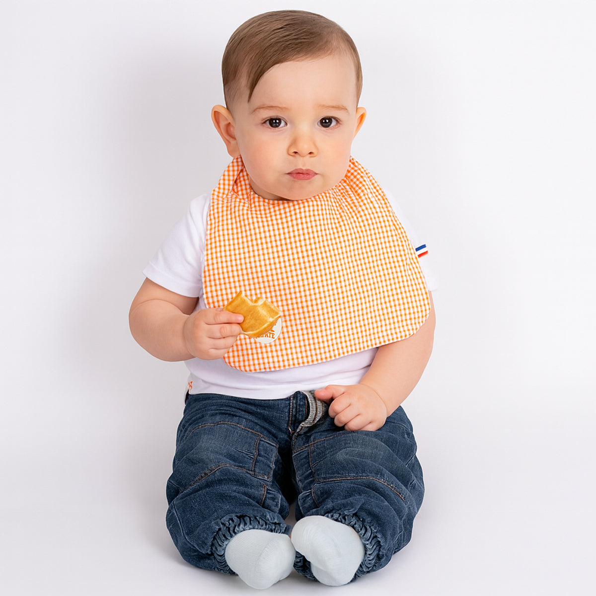 Babero De Algodón Orgánico Vichy_3