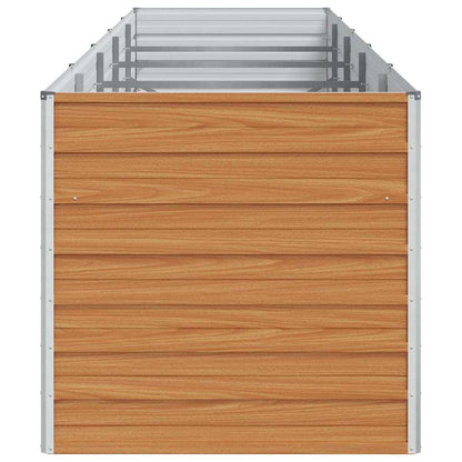 Arriate Elevado Marrón Claro 400 X 80 X 77 Cm Acero Galvanizado_5