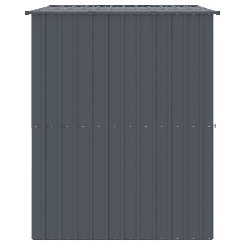 Caseta Perros Con Tejado Acero Galvanizado Gris 214x153x181 Cm_3