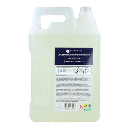 Detergente líquido para roupa Planeta Huerto ECO sem perfume 5 litros