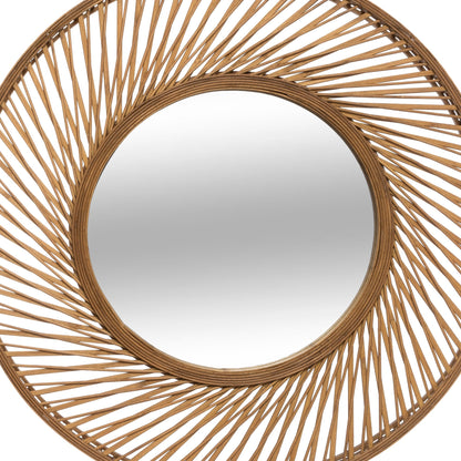Espejo Espiral Vidhay En Bambú Ø71,7x6,8_0