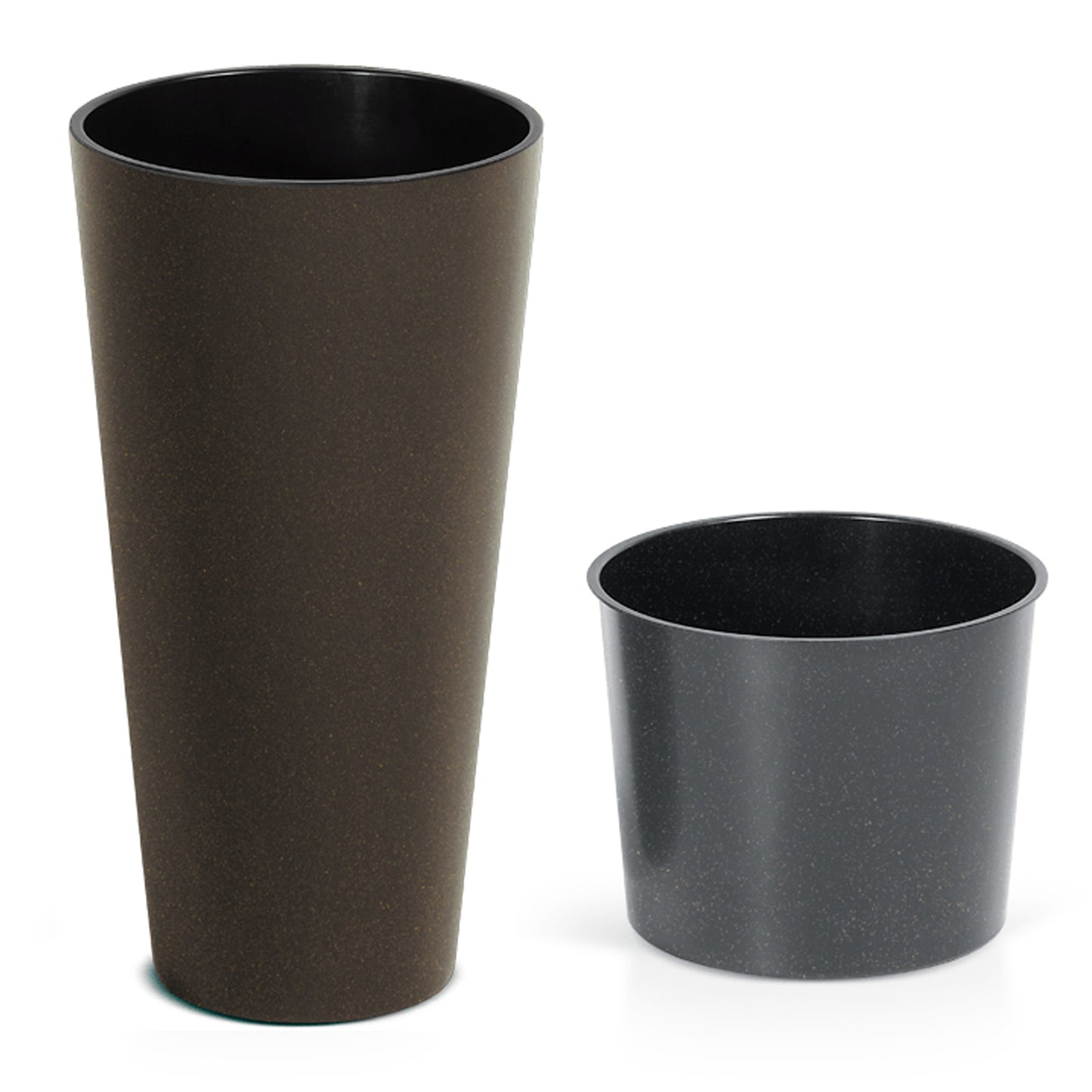 Macetero Alto Y Redondo,sin Depósito , De 25x25x47,6cm, Capacidad De 9 L.