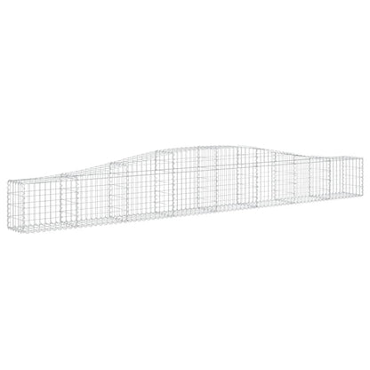 Cestas De Gaviones 7 Uds Forma De Arco Hierro 400x30x40/60 Cm_2