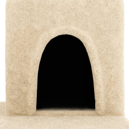 Vidaxl Rascador Para Gatos Con Postes De Sisal Crema 154 Cm_5