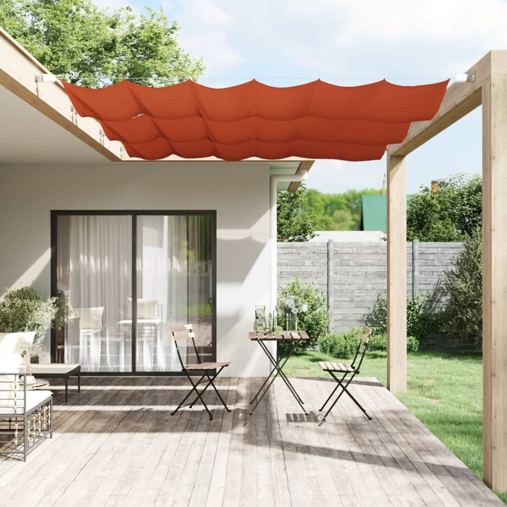 Vidaxl Toldo Vertical Terracota Tela Oxford 100x270 Cm_1