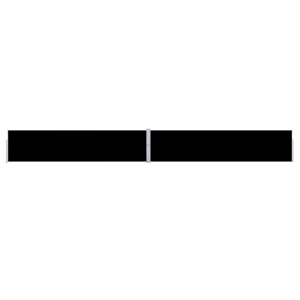 Toldo Lateral Retráctil Para Patio Negro 170x1200 Cm_0