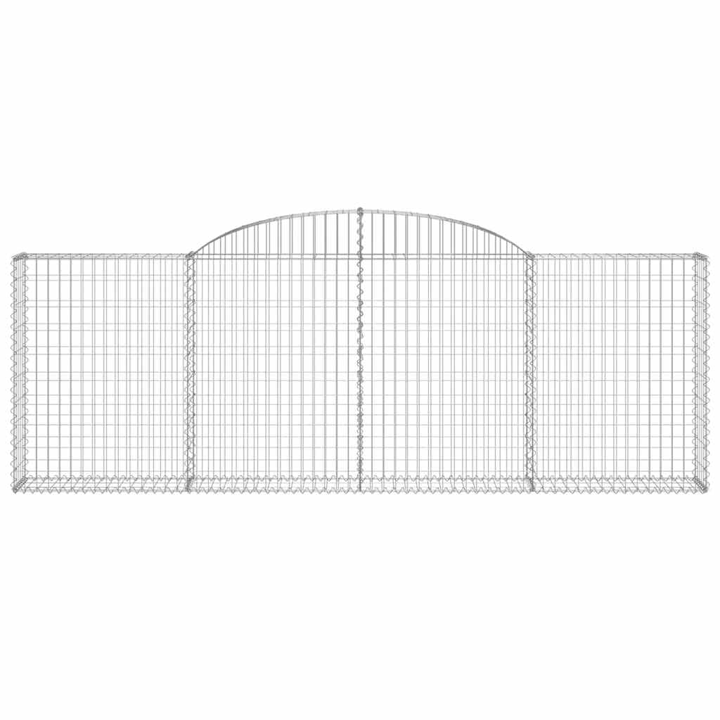 Cestas De Gaviones 8 Uds Forma De Arco Hierro 300x30x100/120 Cm_3