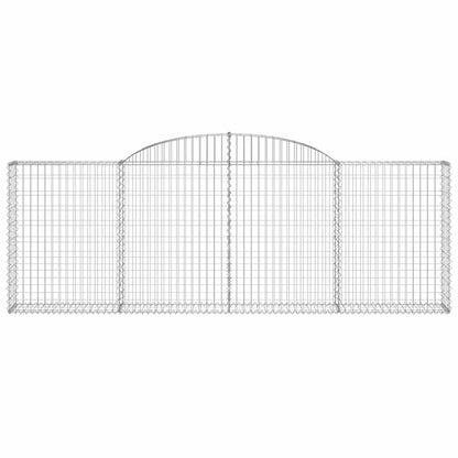 Cestas De Gaviones 8 Uds Forma De Arco Hierro 300x30x100/120 Cm_3