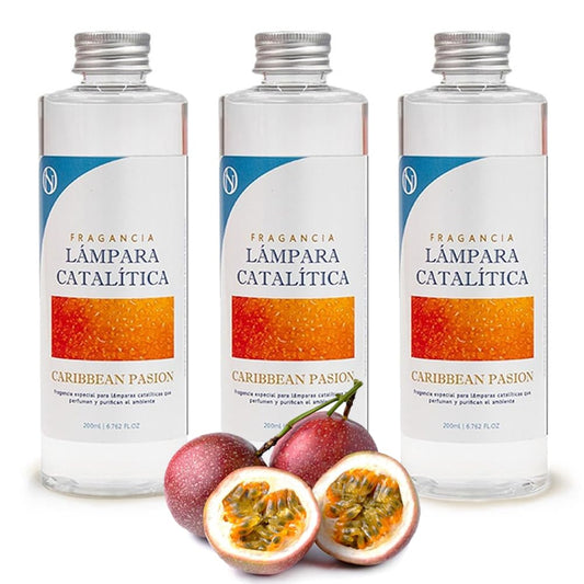 Pack 3x Fragancia Lámpara Catalítica 200ml: Aroma Caribbean Passion - Disfruta Tu Aroma Favorito Durante Más Tiempo_0