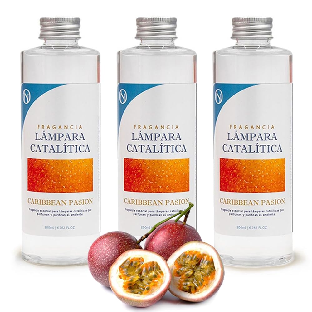 Pack 3x Fragancia Para Lámpara Catalítica 500ml: Aroma Caribbean Passion - Disfruta De Tu Aroma Favorito Más Tiempo_0