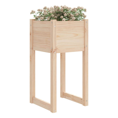 Jardinera 2 Unidades Madera Maciza De Pino 40x40x81 Cm_2