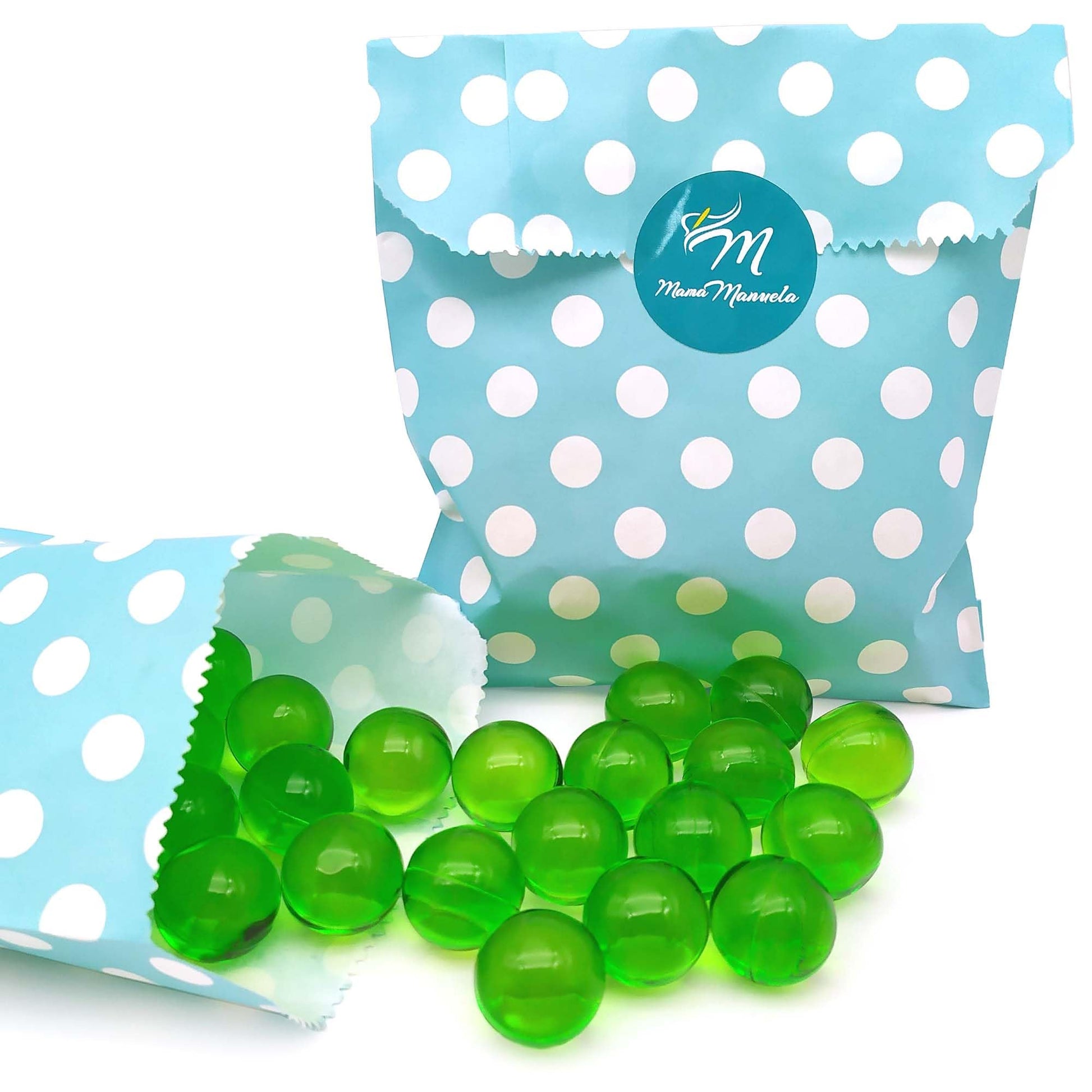 80 Perlas De Baño Aromatizada En Forma De Bola - Con Aceite De Soja - Hidrata, Suaviza Y Perfuma La Piel - Aroma Manzana_5