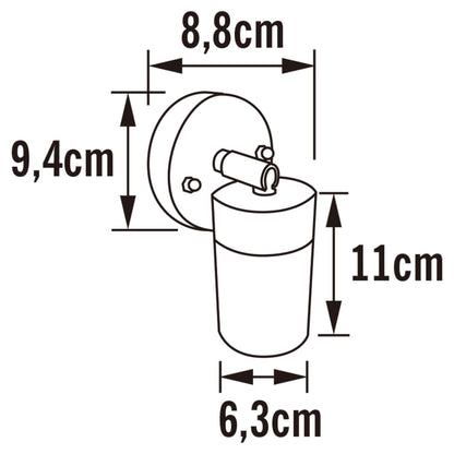 Konstsmide Lámpara De Pared Modena Regulable Acero Inoxidable 1x7w_2