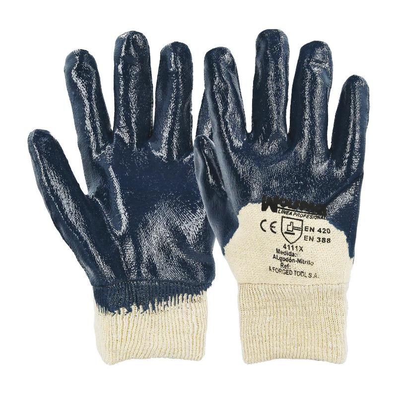 Guantes Nitrilo / Lona Pesados Nimax 10 (par)_0