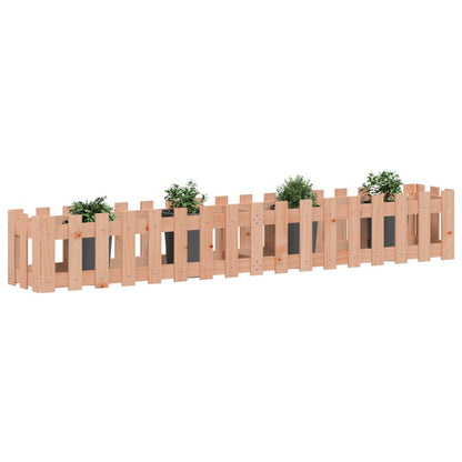 Arriate Elevado Jardín Valla Madera Maciza Douglas 200x30x30 Cm_2