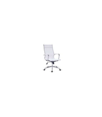 Silla De Oficina Niza Alta Con Malla, Altura Regulable Acabado En Blanco. 54cm(ancho ) 101_5