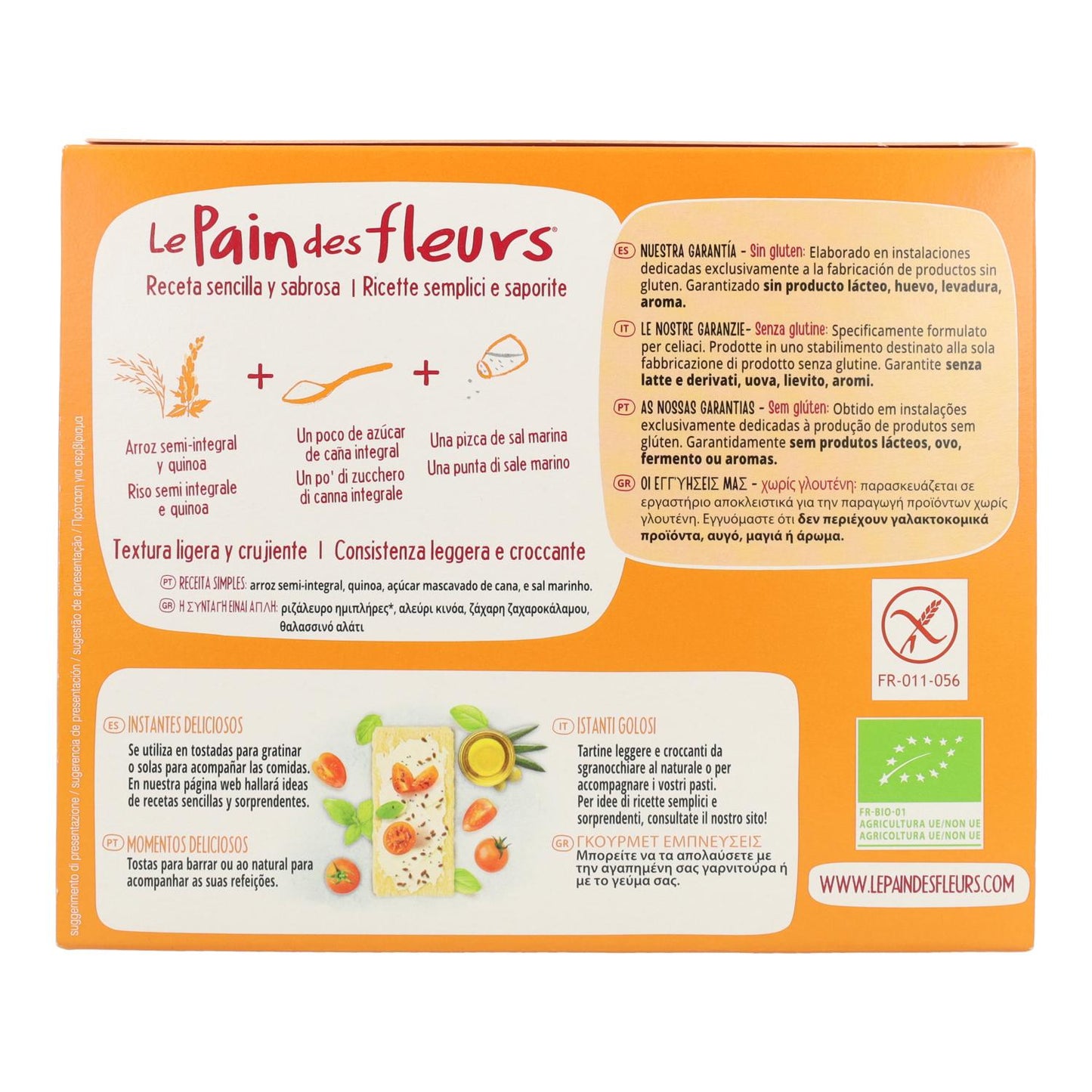 Tosta Crocante de Crakers com Quinoa Le pain de fleurs 150 g