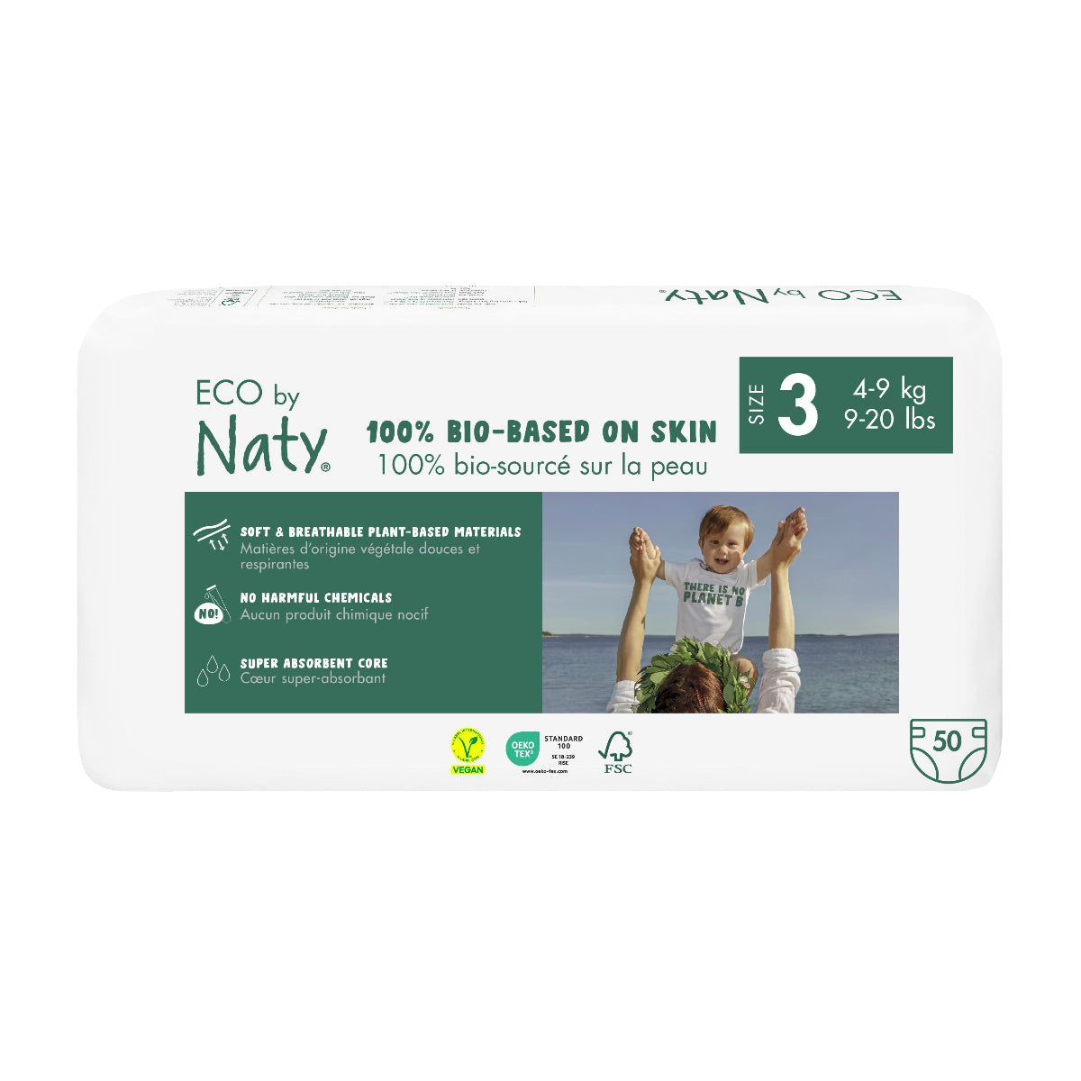 Fralda nº 3 4-9 kg Naty 50 unidades