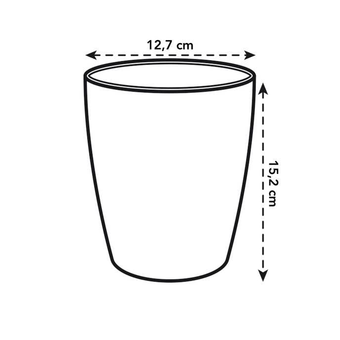 Vaso de orquídea translúcido Brussels High Elho