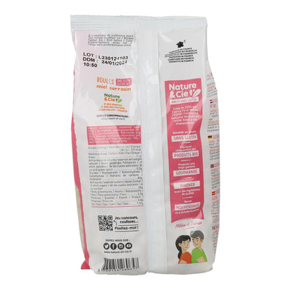 Nature&amp;cie Bolinhas de Trigo Sarraceno Biológicas Sem Glúten com Mel 175 gramas 