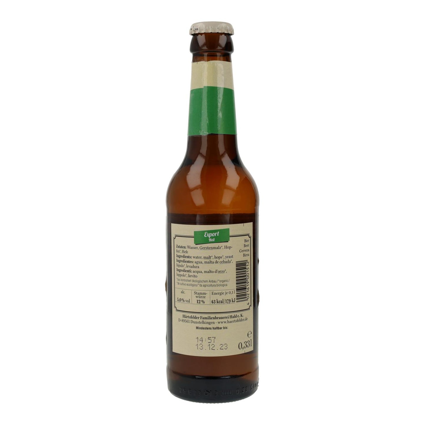 Cerveja de exportação Öko Krone (5%) biológica Härtsfelder 330ml
