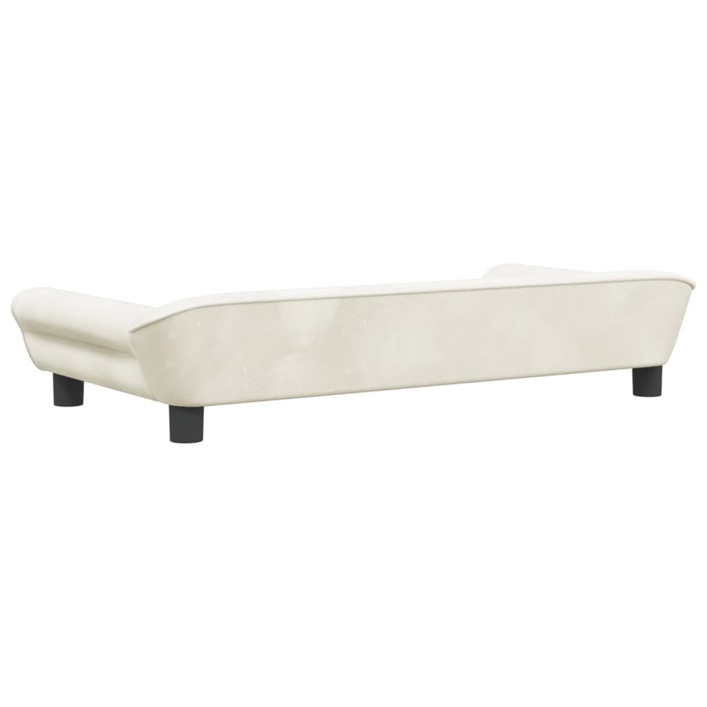 Cama Para Perros De Terciopelo Crema 100x50x21 Cm / Vetonek_3