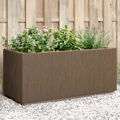Caja De Flores De Jardín Marrón 80 X 36 X 35 Cm Pp_2