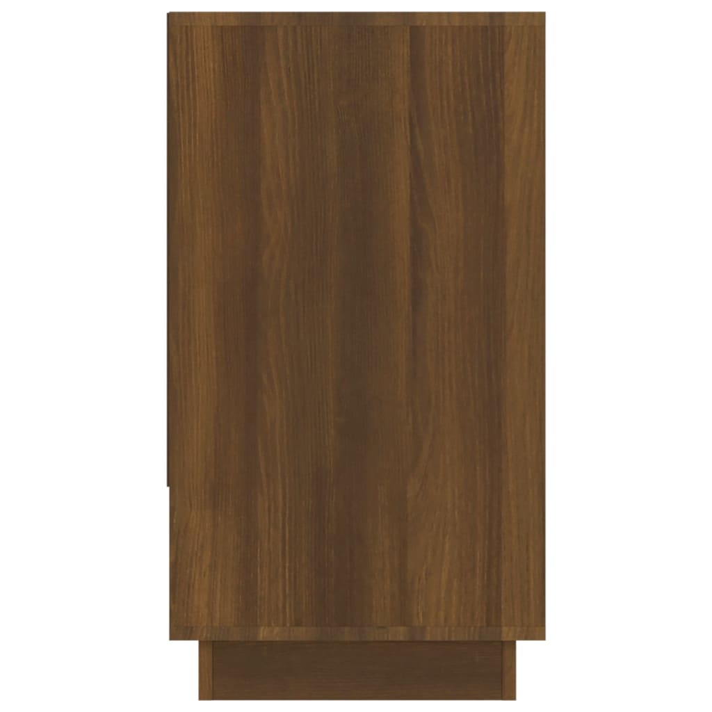Aparador De Madera Contrachapada Marrón Roble 70x41x75 Cm / Vetonek_3