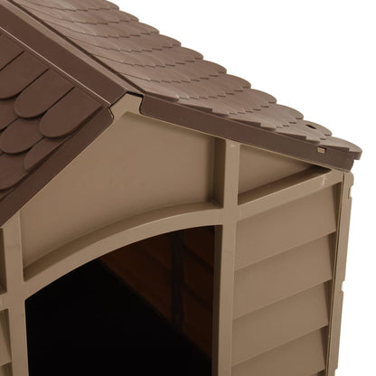 Caseta Para Perros Marrón Pp 71x71,5x68 Cm_5