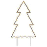 Vidaxl Árvore de Natal Luzes decorativas com estacas 115 Led 90 Cm