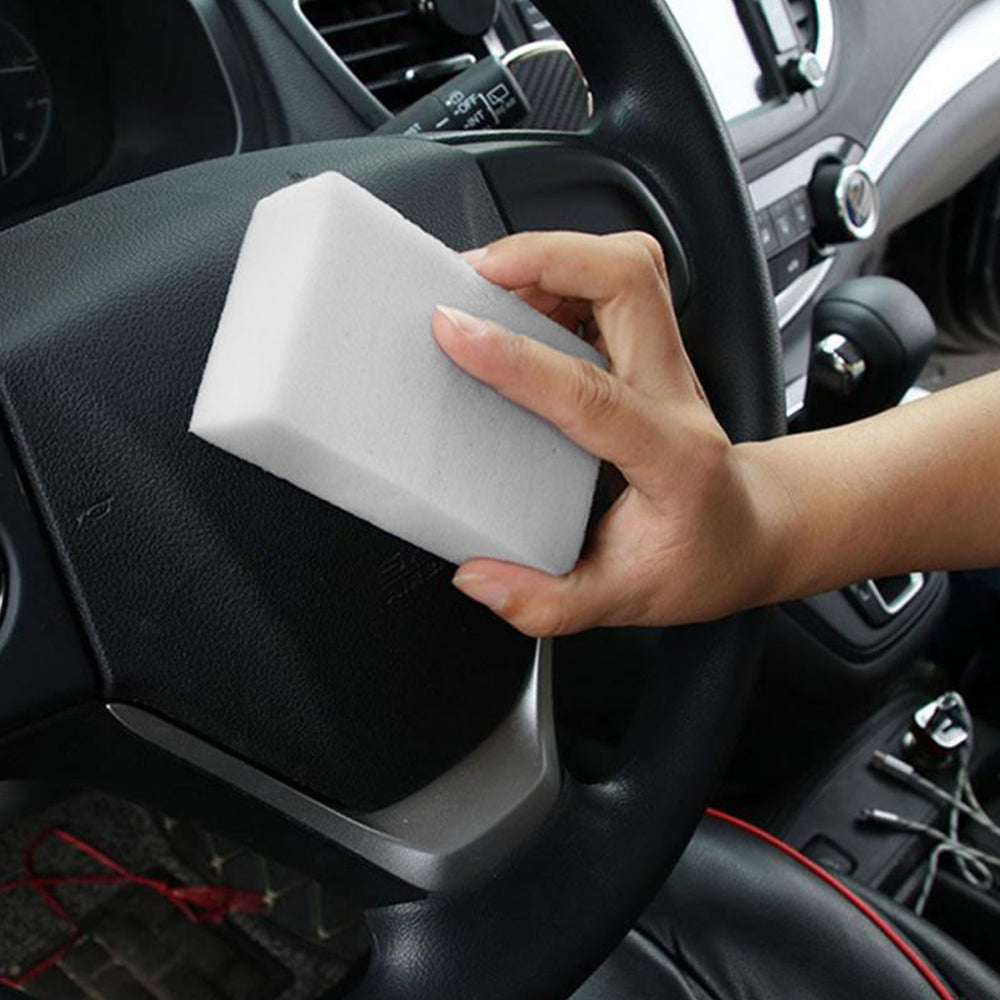 10 Esponjas Mágicas De Melamina Especial Para El Cuidado Del Coche. Limpieza Solo Con Agua, Sin Químicos Ni Detergentes_3