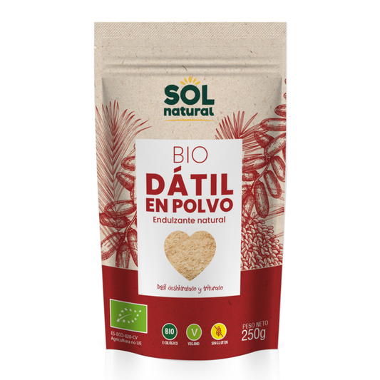 Açúcar em Pó Tâmara Biológico Sol Natural 250 g